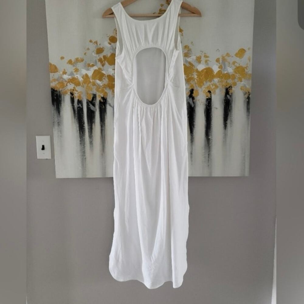 Lululemon prima cotton midi white dress sz 8 - Picture 2 of 5